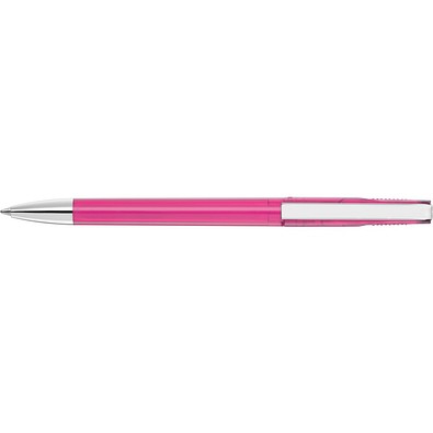 uma® PUR transparent SI Drehkugelschreiber, magenta