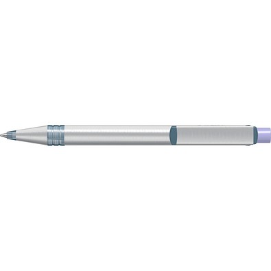 uma® RECYCLED PET PEN ALUMA transparent Druckkugelschreiber, hellviolett
