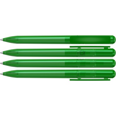 uma® PET PEN CHANGE transparent Drehkugelschreiber, grün