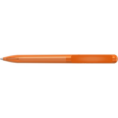 uma® RECYCLED PET PEN CHANGE transparent Drehkugelschreiber, orange