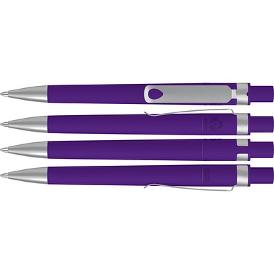 uma® RECYCLED PET PEN CORE SI GUM Druckkugelschreiber, dunkelviolett