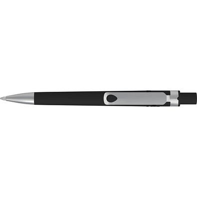 uma® RECYCLED PET PEN CORE SI GUM Druckkugelschreiber, schwarz