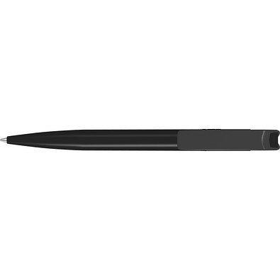 uma® RECYCLED PET PEN Druckkugelschreiber, schwarz