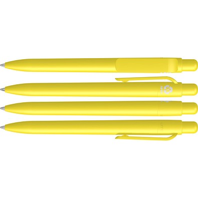 uma® RECYCLED PET PEN FUTURE F Druckkugelschreiber, gelb