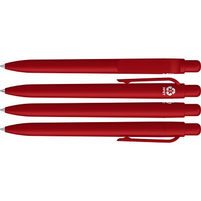 uma® RECYCLED PET PEN FUTURE F Druckkugelschreiber, rot