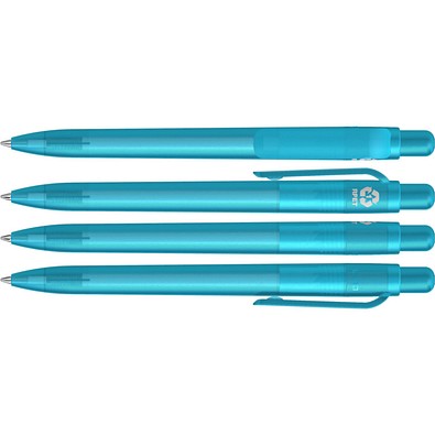 uma® RECYCLED PET PEN FUTURE frozen Druckkugelschreiber, cyan