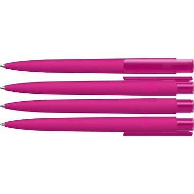 uma® RECYCLED PET PEN PRO K transparent GUM Druckkugelschreiber, magenta