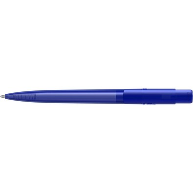 uma® RECYCLED PET PEN PRO transparent Druckkugelschreiber, blau