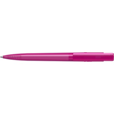 uma® RECYCLED PET PEN PRO transparent Druckkugelschreiber, magenta