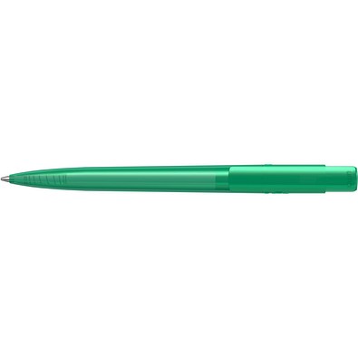 uma® RECYCLED PET PEN PRO transparent Druckkugelschreiber, petrol