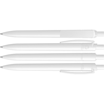uma® RECYCLED PET PEN STEP F Druckkugelschreiber, weiss