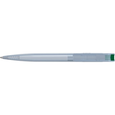 uma® RECYCLED PET PEN transparent SG Druckkugelschreiber, dunkelgrün