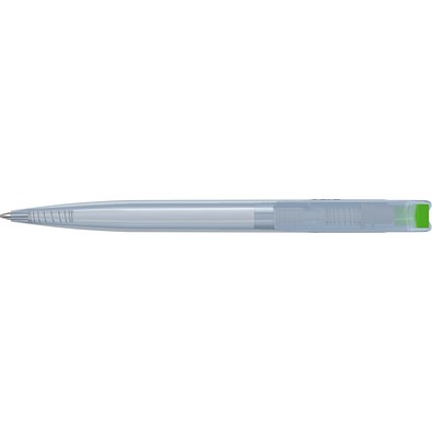 uma® RECYCLED PET PEN transparent SG Druckkugelschreiber, mittelgrün