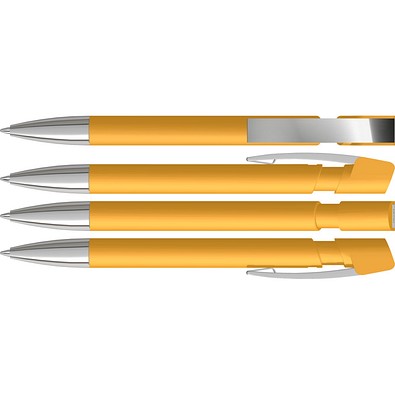 uma® SKY M SI GUM Druckkugelschreiber, ocker