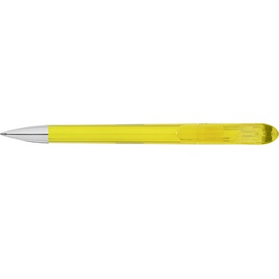 uma® SPOT transparent SI Druckkugelschreiber, gelb