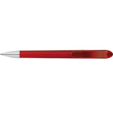 uma® SPOT transparent SI Druckkugelschreiber, rot