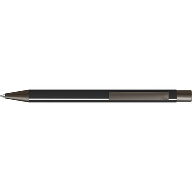 uma® STRAIGHT Druckkugelschreiber, schwarz