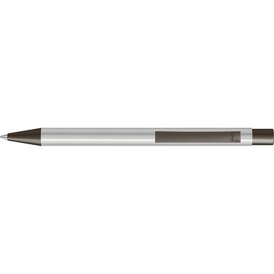 uma® STRAIGHT Druckkugelschreiber, silber