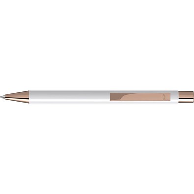 uma® STRAIGHT RO-GO Druckkugelschreiber, weiss