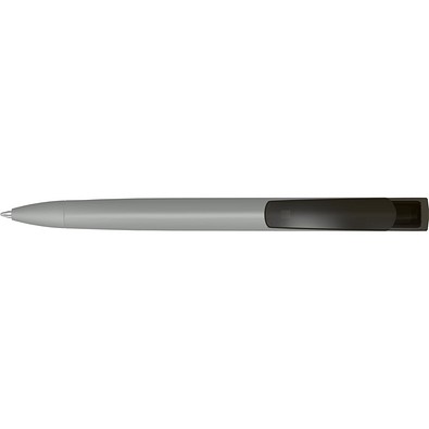 uma® TRINITY K transparent RECY Druckkugelschreiber, grau
