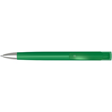uma® Druckkugelschreiber TrinityGum, mit Metallspitze, blaue Mine, dunkelgrün