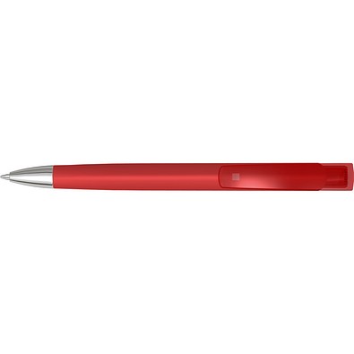 uma® TRINITY K transparent SI RECY Druckkugelschreiber, rot