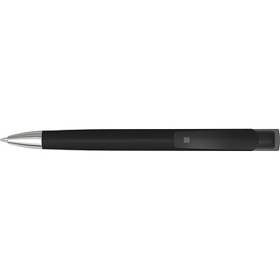 uma® TRINITY K transparent SI RECY Druckkugelschreiber, schwarz