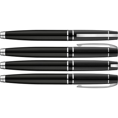uma® VIP F Füllfederhalter, schwarz