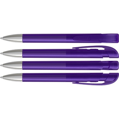 uma® YES frozen SI Druckkugelschreiber, violett