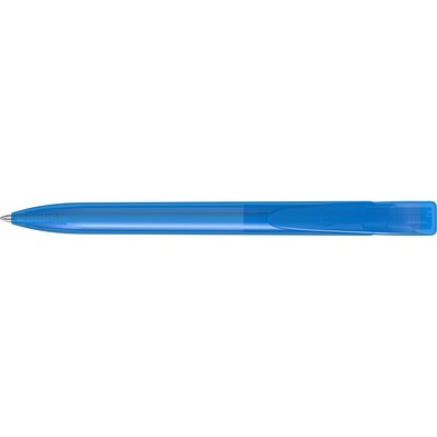uma® YES transparent Druckkugelschreiber, hellblau