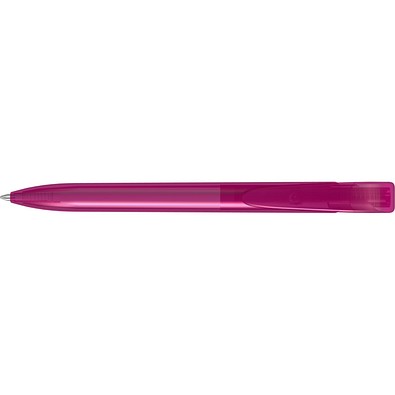 uma® YES transparent Druckkugelschreiber, magenta