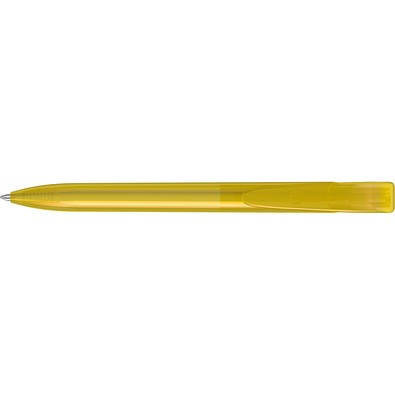 uma® YES transparent Druckkugelschreiber, ocker