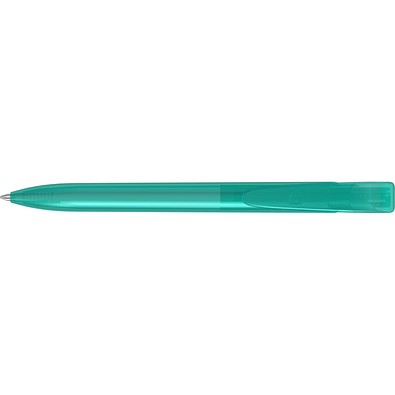uma® YES transparent Druckkugelschreiber, petrol