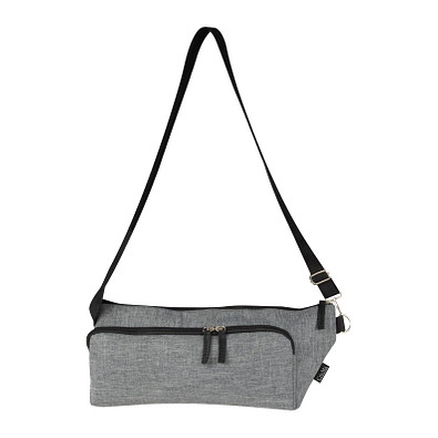 Umhängetasche aus Polyester, grau