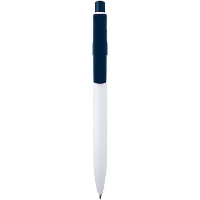 Unica Kugelschreiber aus recyceltem Kunststoff (blaue Mine), navy