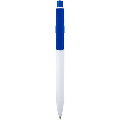Unica Kugelschreiber aus recyceltem Kunststoff (blaue Mine), royalblau