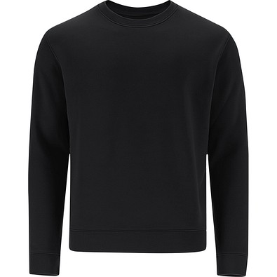 Unisex Sweatshirt mit Rundhalsausschnitt – Klassischer Crewneck, M, SCHWARZ