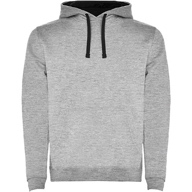 Urban Kapuzenpullover für Herren, Marl Grey/schwarz, M