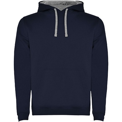 Urban Kapuzenpullover für Herren, Navy Blue/Marl Grey, 3XL