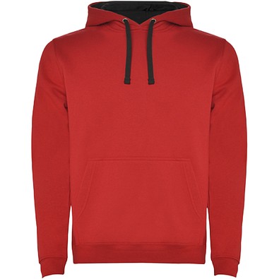 Urban Kapuzenpullover für Herren, rot/schwarz, M