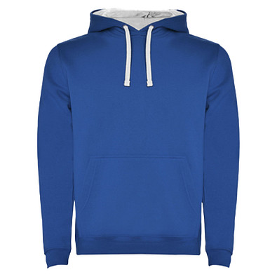 Urban Kapuzenpullover für Herren, Royalblau/weiß, 3XL
