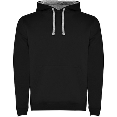Urban Kapuzenpullover für Herren, schwarz/Marl Grey, S