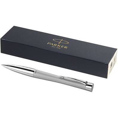 PARKER Drehkugelschreiber Urban, silber,matt/chrom, blaue Mine