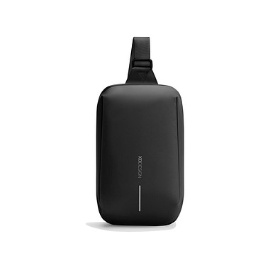 Urban wasserabweisender Sling-Bag, schwarz, grau