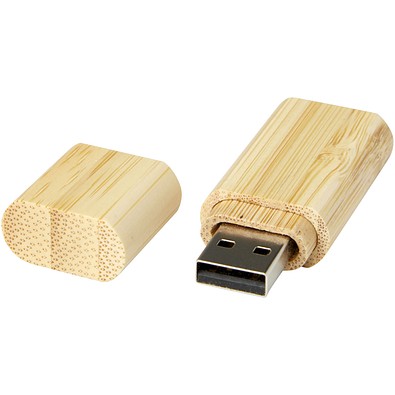 USB-Stick 3.0 aus Bambus mit Schlüsselring, natural, 64GB