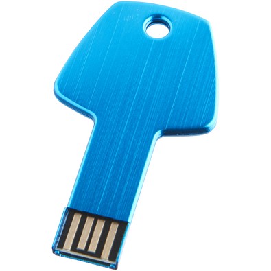 USB-Stick Schlüssel, hellblau, 4GB