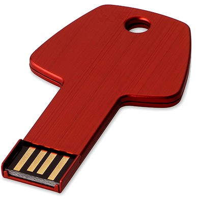 USB-Stick Schlüssel, rot, 2GB