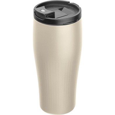 Vakuum Edelstahltrinkbecher, 500ml TOMMASO, beige