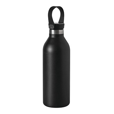 Vakuum-Isolierflasche STEEL LOOP,schwarz