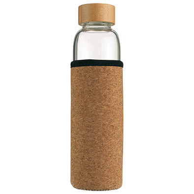 Vanilla Season® Trinkflasche aus Borosilikatglas mit Schutzhülle Indaur, 550 ml, transparent Vanilla Season® Trinkflasche aus Borosilikatglas mit Schutzhülle Indaur, 550 ml, transparent